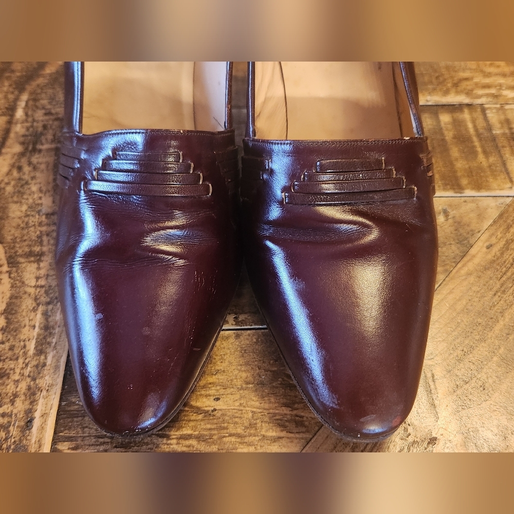 Vintage Gucci Made in Italy Brown Pumps Size 39.5 - Picture 4 of 14